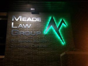 Meade Law Group LED Lit Sign