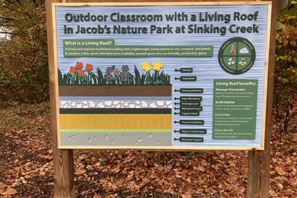 Jacob’s Park Living Roof Signage