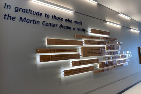 ETSU Martin Center Donor Wall